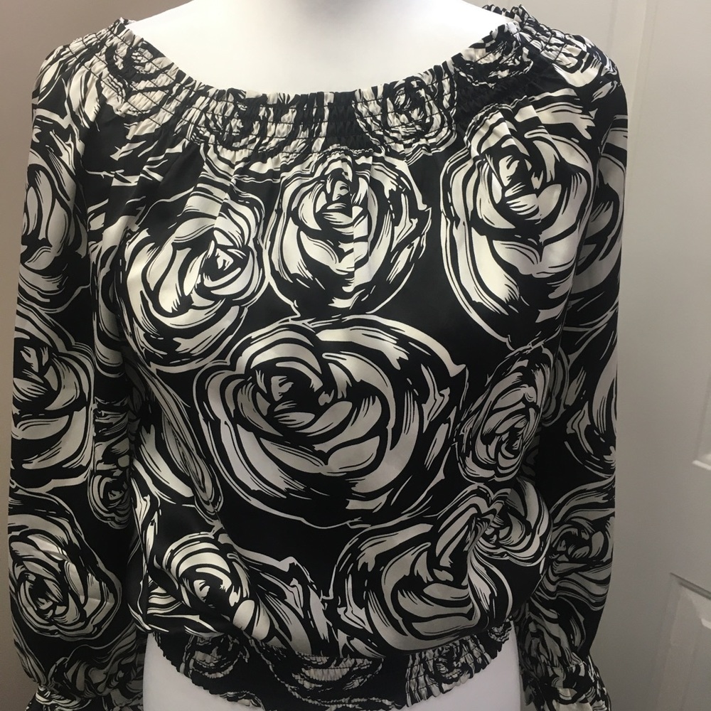 BHWM - Satin look floral blouse